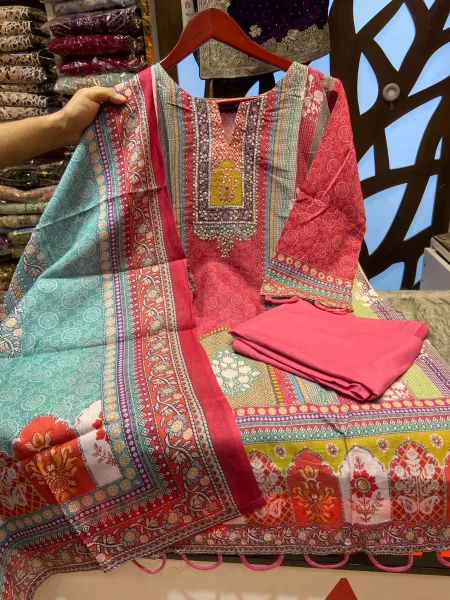 Stitched Swizz Lawn Collection
